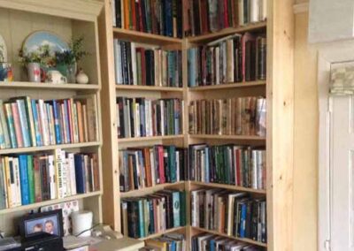 New Corner Bookshelves