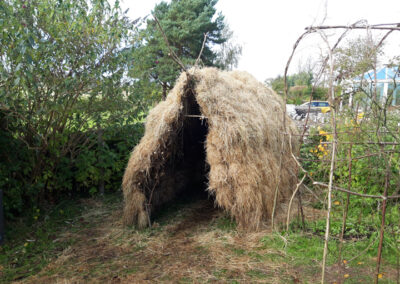 Hazel hut with the Fathom Trust